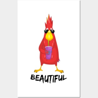 Funny parrot Posters and Art